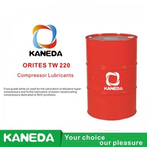 KANEDA ORITES TW 220 Witte olie van voedingskwaliteit die wordt gebruikt voor de smering van ethyleen-hypercompressoren en voor de smering van zuiger-zuigercompressoren voor de NH3-synthese.